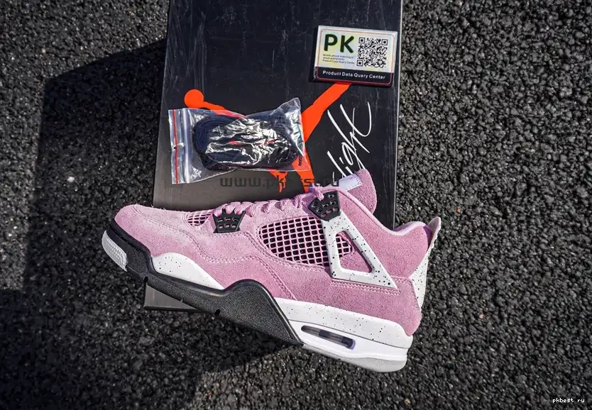 Jordan TO 4 READY PK RETAIL SHIP “Orchid” Air MATERIALS Jordan GOD 0504